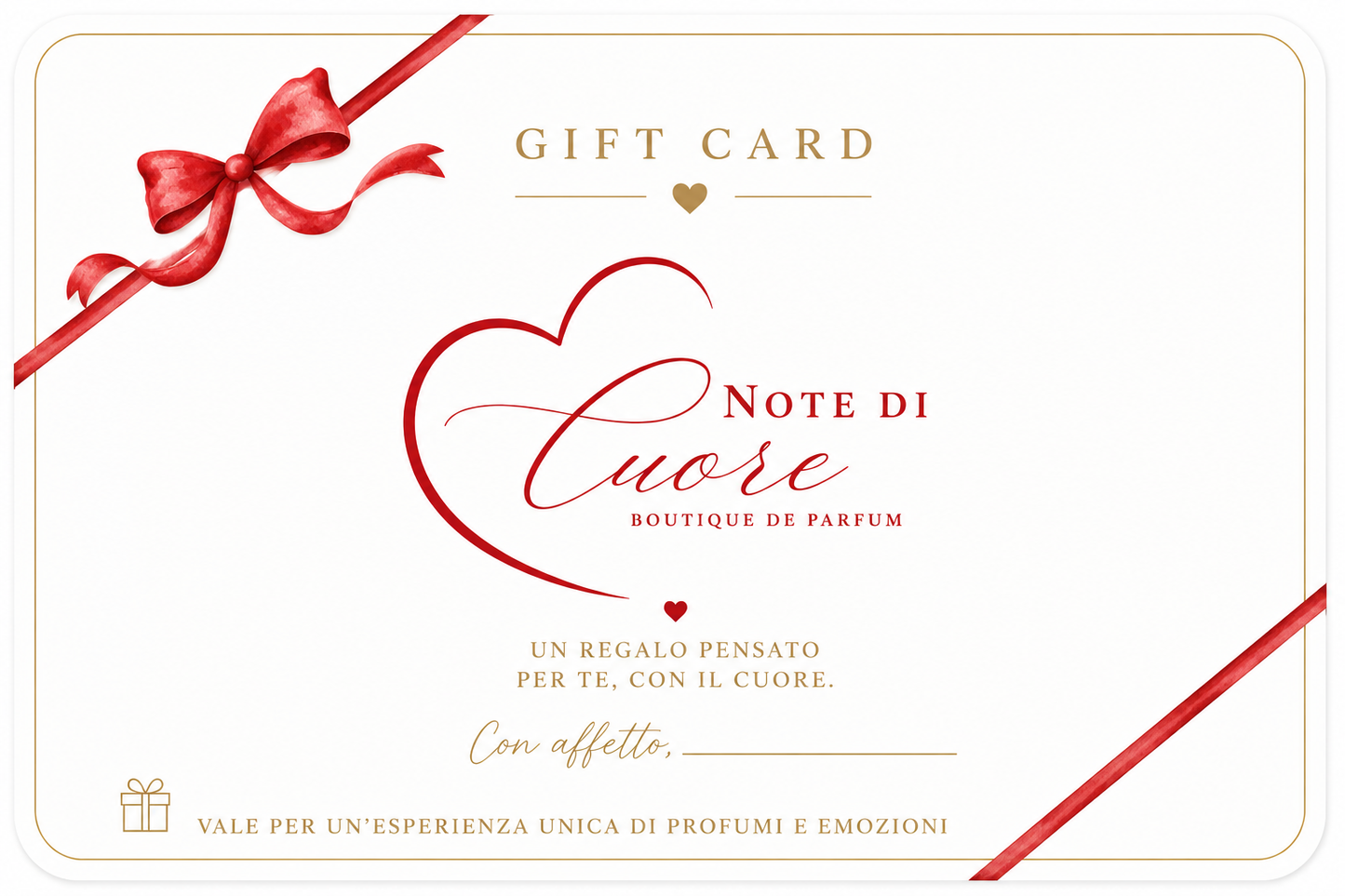 Gift Card Note di Cuore